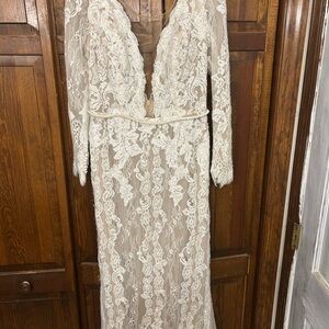Melissa Sweet Lace Wedding Dress in Cream
